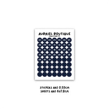 Carica l'immagine nel visualizzatore di Gallery, NUMBERS 0.55CM DOT, christmas palette, other colors to select

