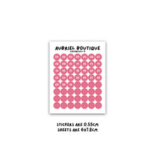 Carica l'immagine nel visualizzatore di Gallery, NUMBERS 0.55CM DOT, colorfull palette, other colors to select
