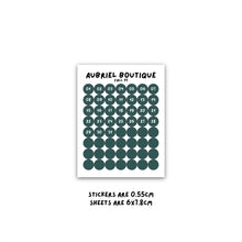 Carica l'immagine nel visualizzatore di Gallery, NUMBERS 0.55CM DOT, fall palette, other colors to select
