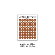 Carica l'immagine nel visualizzatore di Gallery, NUMBERS 0.55CM DOT, winter palette, other colors to select
