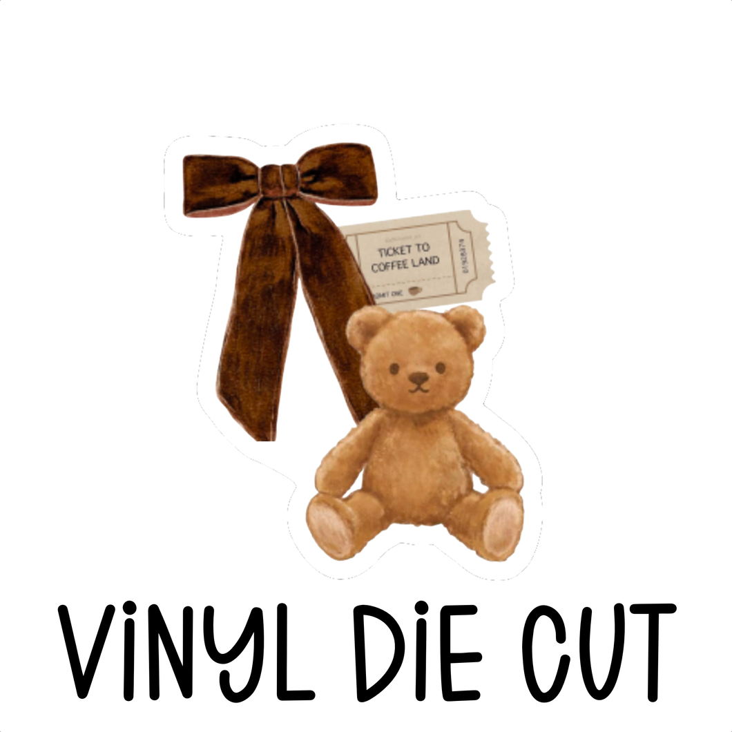 TEDDY, vinyl die cut