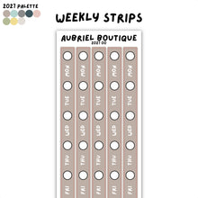 Load image into Gallery viewer, WEEKLY STRIPS, 2027 palette, other colors to select
