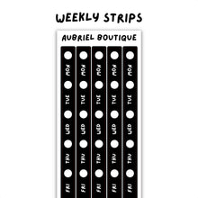 Carica l'immagine nel visualizzatore di Gallery, WEEKLY STRIPS, black
