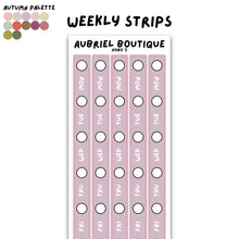 Carica l'immagine nel visualizzatore di Gallery, WEEKLY STRIPS, hobo palette, other colors to select
