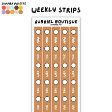 Carica l'immagine nel visualizzatore di Gallery, WEEKLY STRIPS, summer palette, other colors to select
