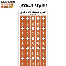 Carica l'immagine nel visualizzatore di Gallery, WEEKLY STRIPS, autumn palette, other colors to select
