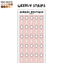 Carica l'immagine nel visualizzatore di Gallery, WEEKLY STRIPS, basic palette, other colors to select
