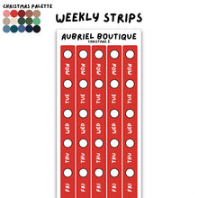 Carica l'immagine nel visualizzatore di Gallery, WEEKLY STRIPS, christmas palette, other colors to select
