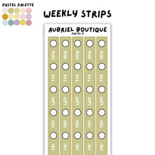 Carica l'immagine nel visualizzatore di Gallery, WEEKLY STRIPS, pastel palette, other colors to select
