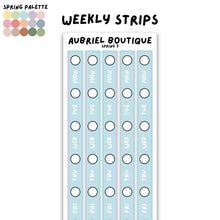 Carica l'immagine nel visualizzatore di Gallery, WEEKLY STRIPS, spring palette, other colors to select
