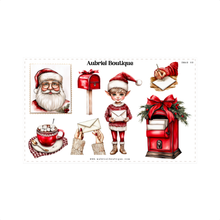 Carica l&#39;immagine nel visualizzatore di Gallery, LETTER TO SANTA, journaling stickers
