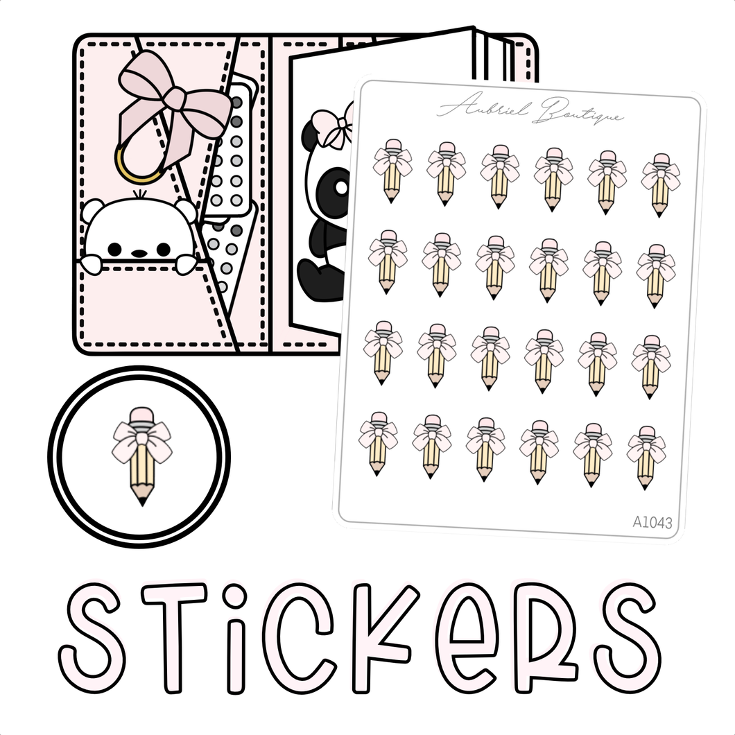 PENCIL — stickers — A1043