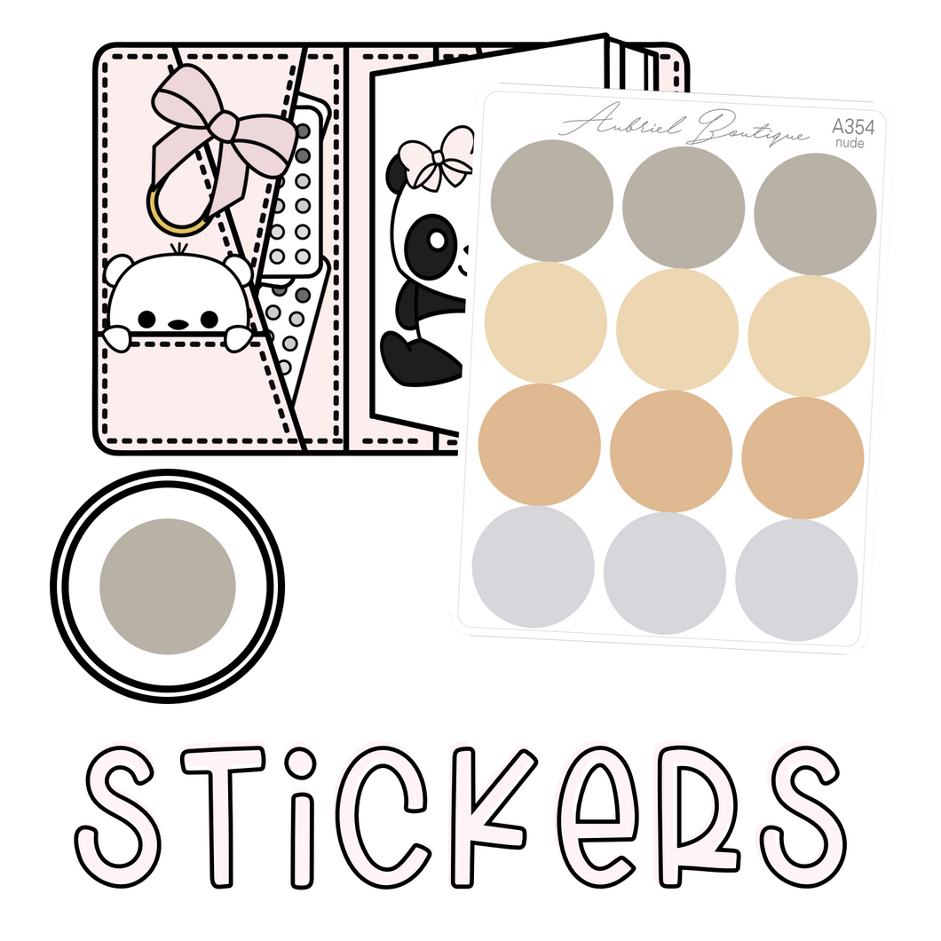 BIG DOTS — stickers — A354
