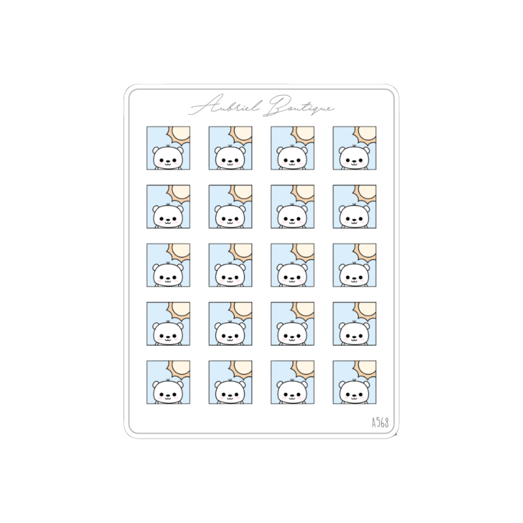 BABY BEAR WEATHER: SUN — stickers — A568