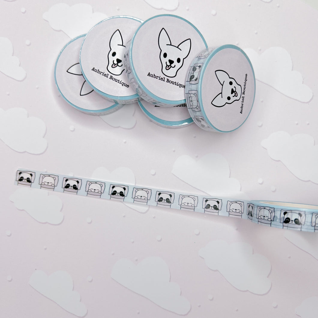 BABY BEAR AND PANDINA SLEEPING - 10MM - WASHI TAPE