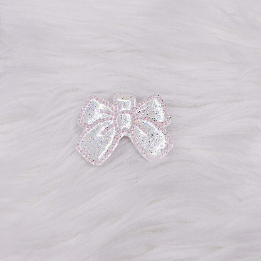 WHITE HOLOGRAPHIC - BOOKMARK BOW MAGNETIC