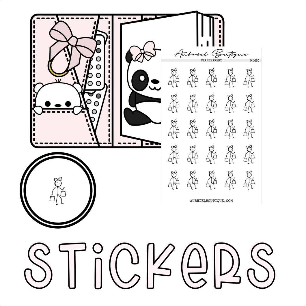 SHOPPING — minimal stickers — M323