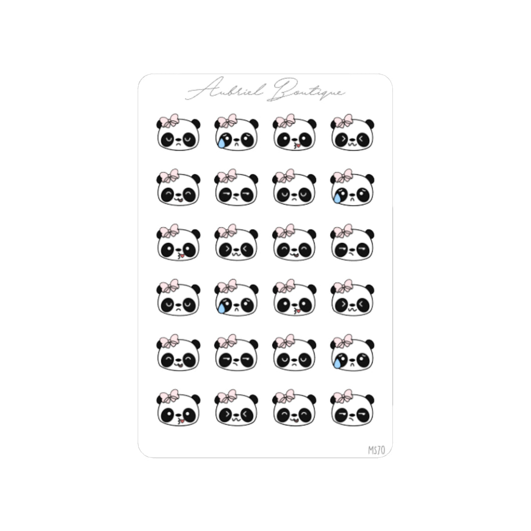 EMOTI PANDA 02, minidee — stickers — MS70