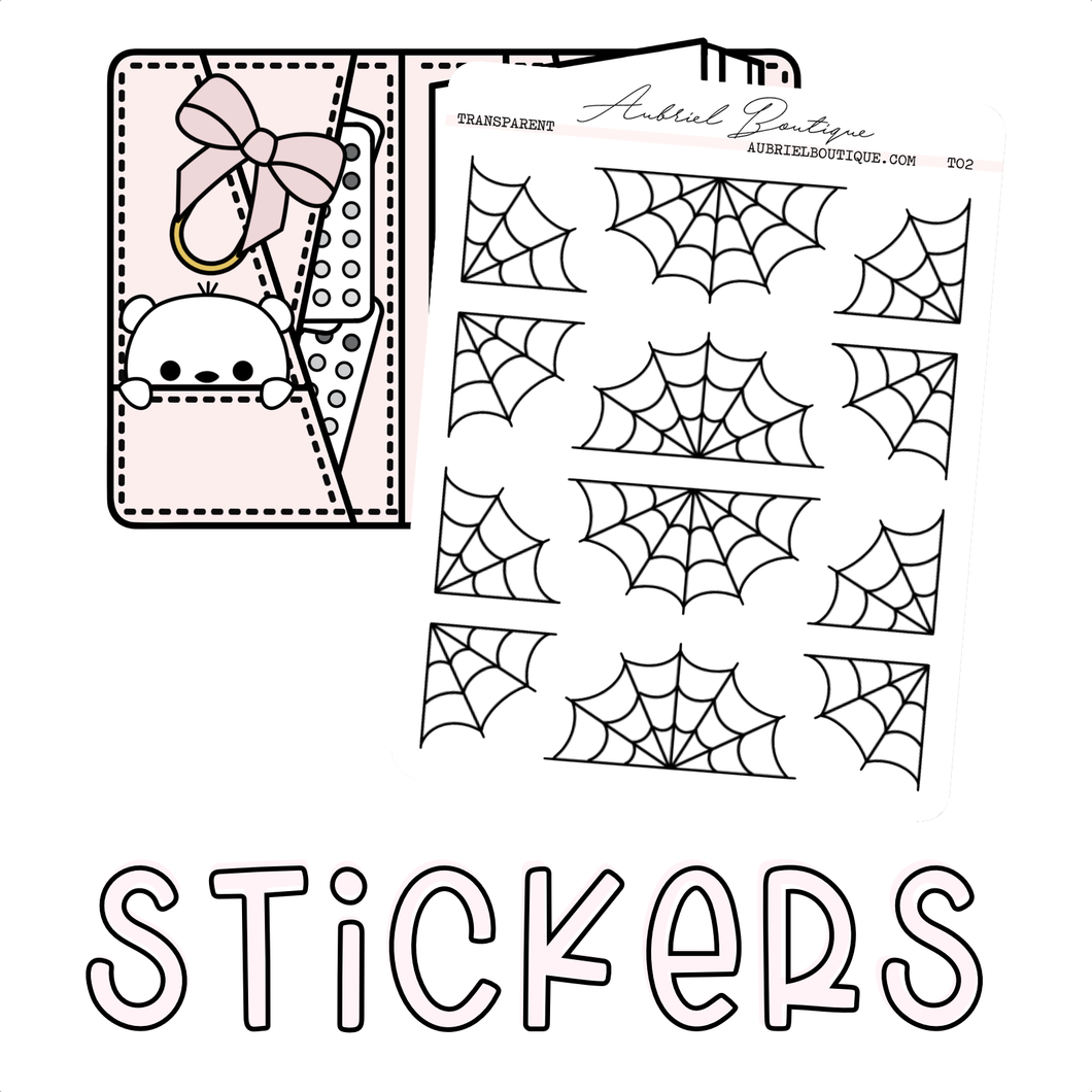 SPIDER WEB — stickers — T02