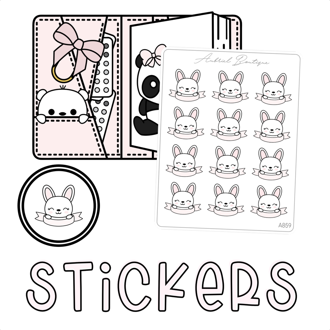 BUNNY — stickers — A859