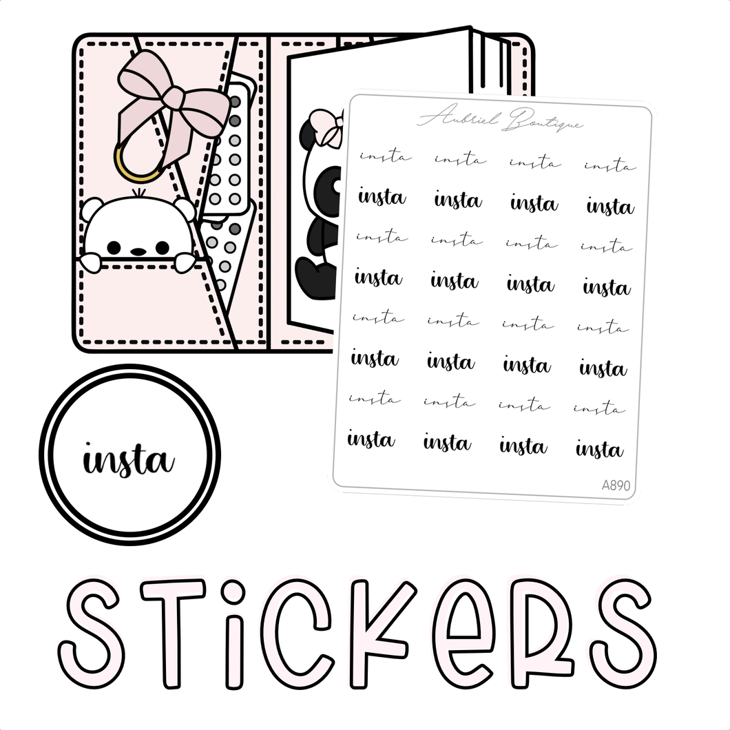 INSTA — stickers — A890