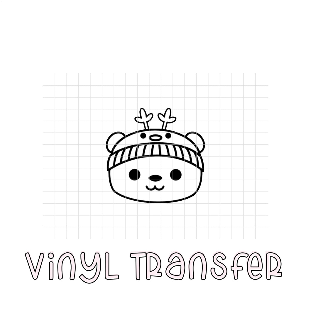 BABY BEAR XMAS — transfer vinyl