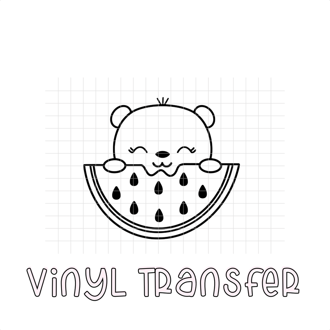 BABY BEAR WATERMELON — transfer vinyl