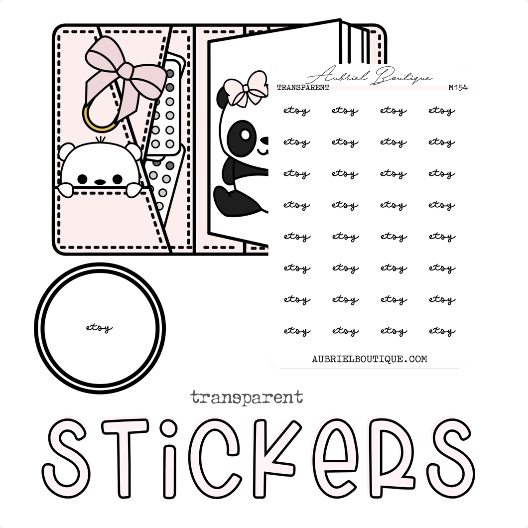 ETSY — minimal stickers — M154