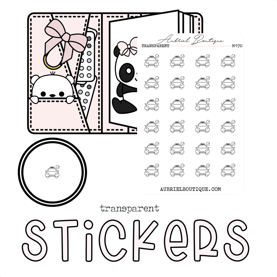 TAXI — minimal stickers — M170