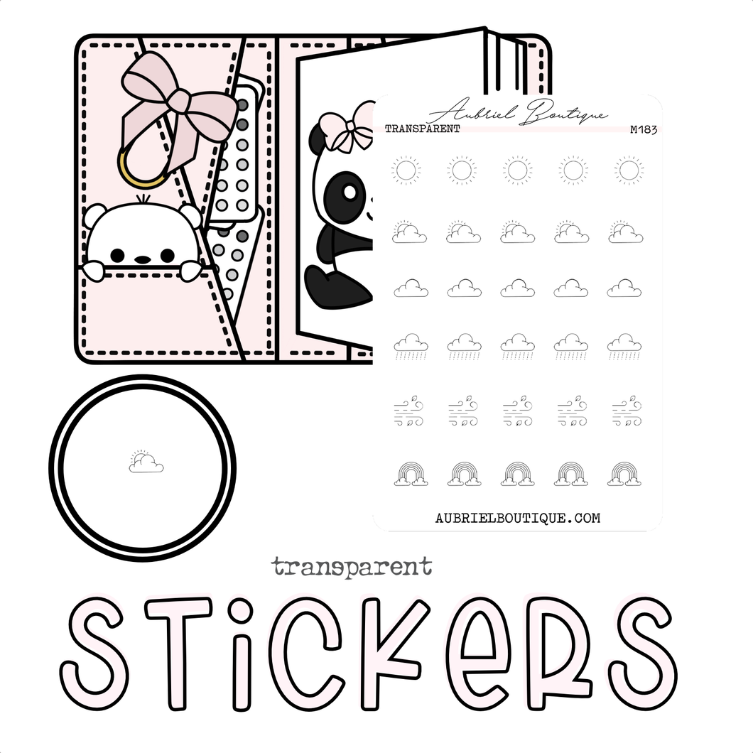 WEATHER — minimal stickers — M183