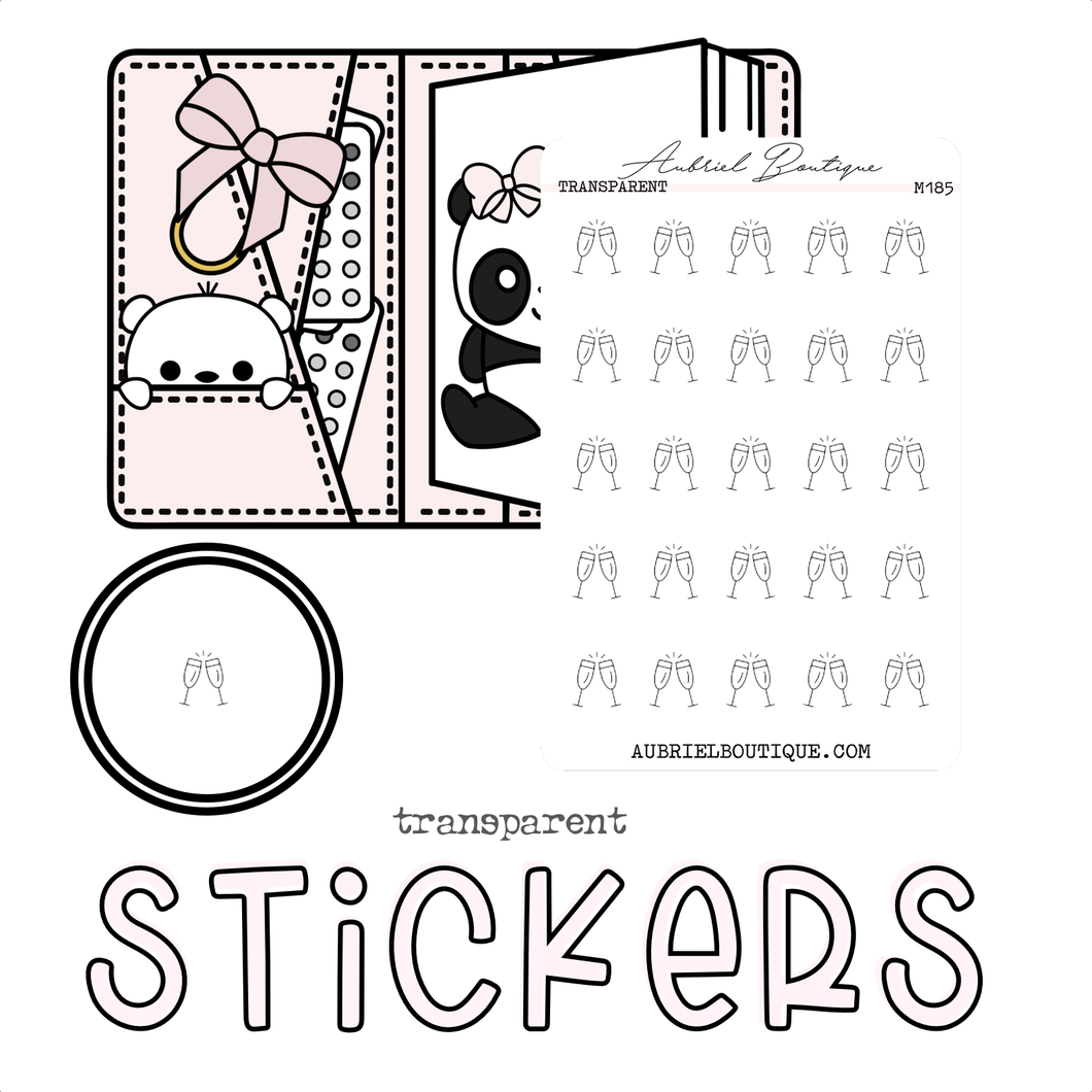 CHEERS — minimal stickers — M185