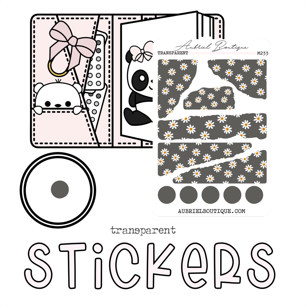 JOURNAL STRIPS  — minimal stickers — M233