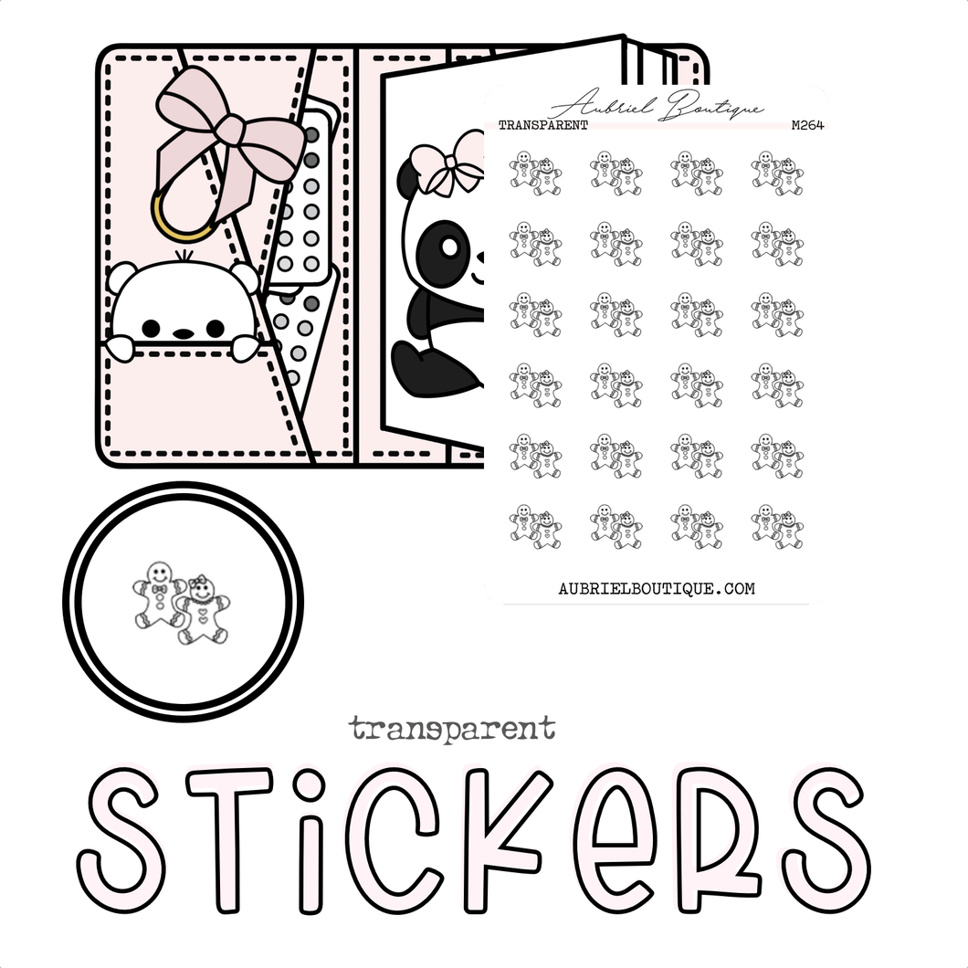 GINGER COOKIES — minimal stickers — M264