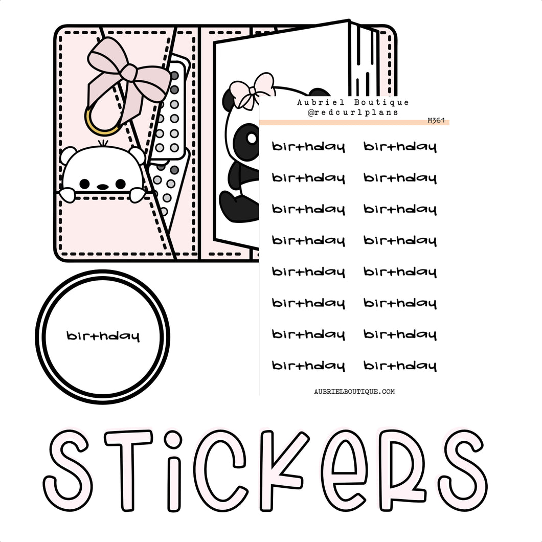 MADDY'S KIT — minimal stickers — M361