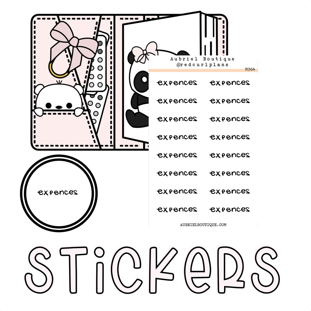 MADDY'S KIT — minimal stickers — M364