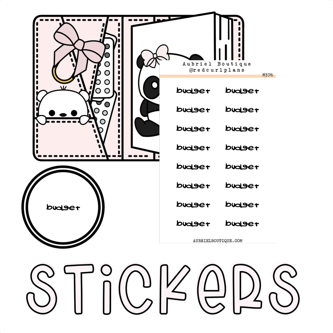 MADDY'S KIT — minimal stickers — M376