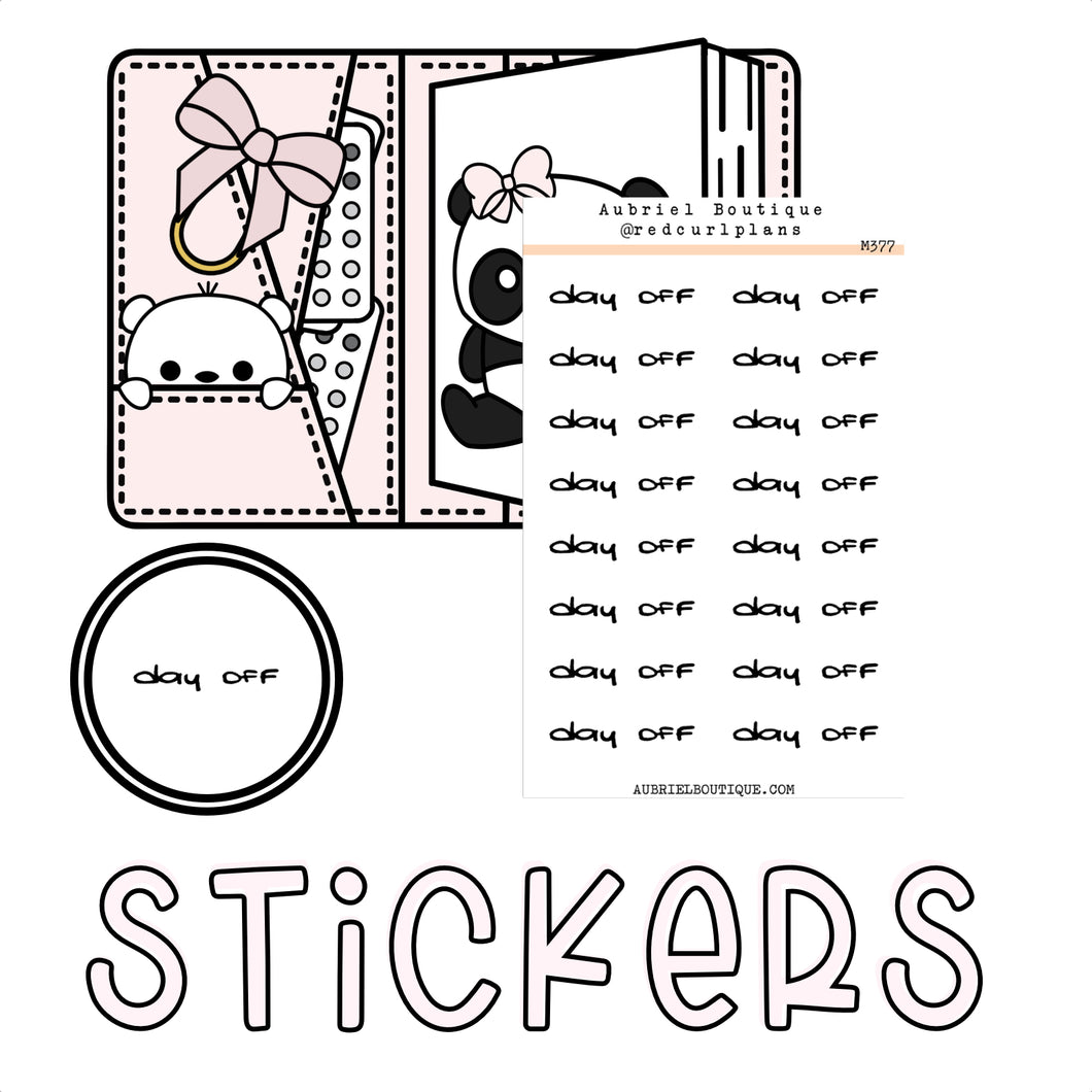 MADDY'S KIT — minimal stickers — M377