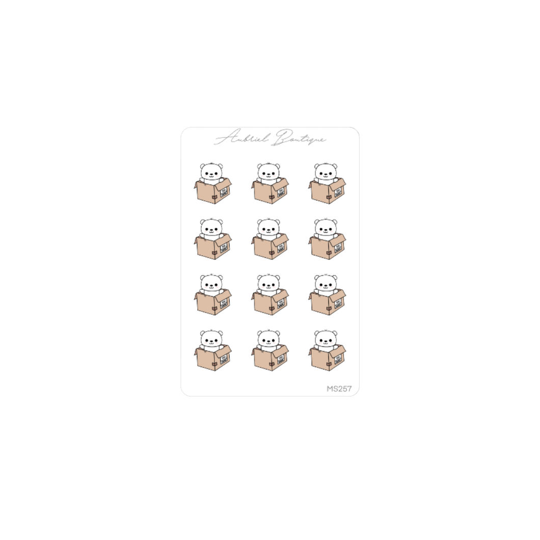 HAPPY MAIL BABY BEAR, minidee — stickers — MS257