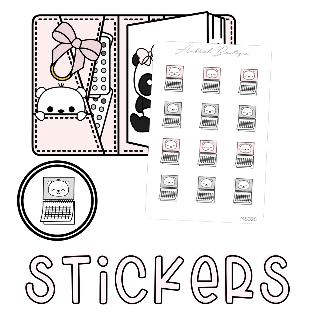 CALENDAR, minidee — stickers — MS325